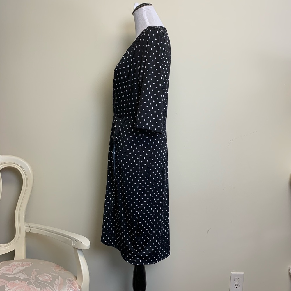 Crossover V-Neck bodice with a faux wrap skirt 1XL - Picture 11 of 13